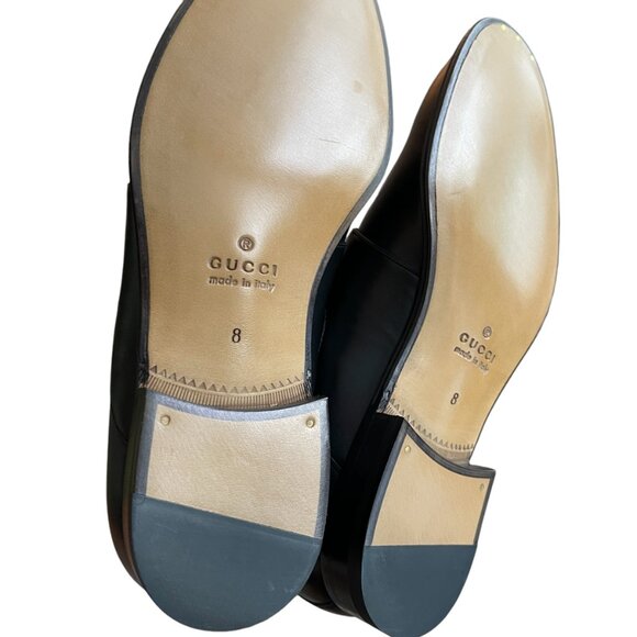 GUCCI Men's Chain Calf Black Leather Loafer, 739774, Gucci 11 - Picture 16 of 16